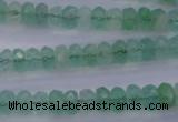 CFL111 15.5 inches 5*8mm faceted rondelle green fluorite beads