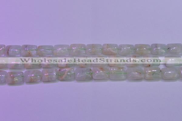 CFL1225 15.5 inches 12*16mm rectangle green fluorite gemstone beads