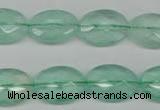 CFL126 15.5 inches 13*18mm faceted oval green fluorite beads