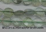 CFL131 15.5 inches 8mm faceted coin green fluorite beads