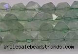 CFL1402 15.5 inches 8mm faceted nuggets green fluorite beads