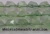 CFL1403 15.5 inches 10mm faceted nuggets green fluorite beads