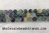 CFL1454 15.5 inches 12mm round fluorite beads wholesale