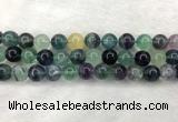 CFL1455 15.5 inches 14mm round fluorite beads wholesale