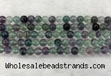 CFL1462 15.5 inches 8mm round A grade fluorite gemstone beads