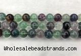 CFL1466 15.5 inches 16mm round A grade fluorite gemstone beads