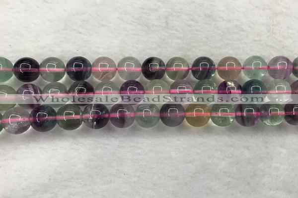 CFL1483 15.5 inches 10mm round rainbow fluorite gemstone beads