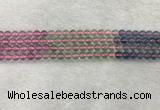 CFL1489 15.5 inches 6mm round rainbow fluorite gemstone beads