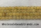 CFL1509 15.5 inches 10mm round yellow fluorite gemstone beads