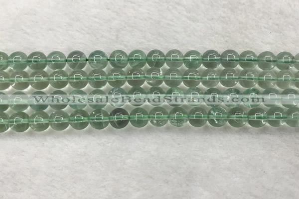 CFL1523 15.5 inches 8mm round green fluorite gemstone beads