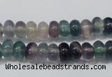 CFL156 15.5 inches 5*8mm rondelle natural fluorite gemstone beads