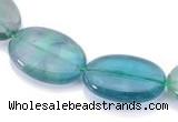 CFL19 8*12mm oval A- grade natural fluorite beads Wholesale