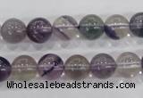 CFL203 15.5 inches 10mm round purple fluorite gemstone beads wholesale