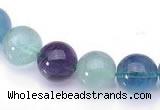 CFL26 16 inch 4mm round B grade natural fluorite beads Wholesale