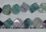 CFL309 15.5 inches 6*6mm cube natural fluorite beads