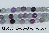 CFL323 15.5 inches 6mm faceted round natural fluorite beads