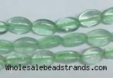 CFL335 15.5 inches 8*12mm oval natural green fluorite beads