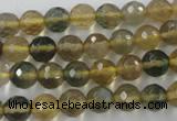 CFL453 15.5 inches 8mm faceted round rainbow fluorite beads