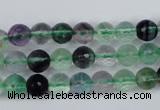 CFL52 15.5 inches 8mm faceted round AB grade natural fluorite beads