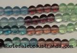 CFL551 15.5 inches 6mm round fluorite gemstone beads wholesale