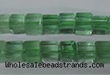 CFL632 15.5 inches 8*8mm cube green fluorite beads wholesale