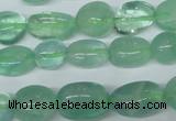 CFL655 15.5 inches 8*10mm - 9*13mm nuggets green fluorite beads