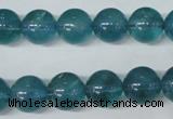 CFL664 15.5 inches 12mm round AB grade blue fluorite beads wholesale