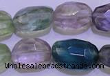 CFL728 15.5 inches 16*22mm faceted nuggets natural fluorite beads