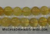 CFL803 15.5 inches 10mm round yellow fluorite gemstone beads