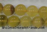 CFL805 15.5 inches 14mm round yellow fluorite gemstone beads