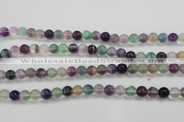 CFL904 15.5 inches 8mm round rainbow fluorite gemstone beads