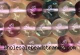 CFL918 15.5 inches 4mm round fluorite gemstone beads