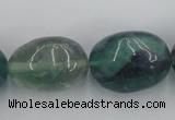 CFL955 15.5 inches 20*26mm nuggets natural fluorite beads wholesale