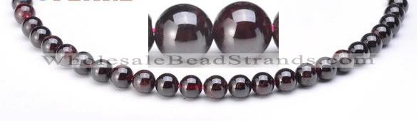 CGA01 8mm round natural garnet gemstone beads Wholesale