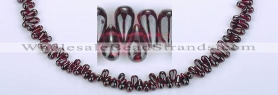 CGA14 15 inches 4*7mm teardrop garnet gemstone beads Wholesale