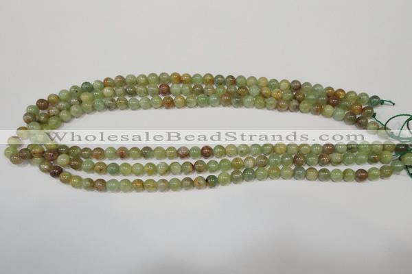 CGA202 15.5 inches 6mm round natural green garnet beads