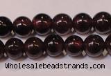 CGA351 14 inches 3mm round natural red garnet beads wholesale