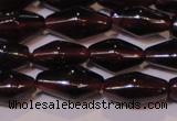 CGA374 15 inches 5*8mm rice natural red garnet beads wholesale