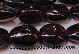 CGA397 15 inches 7*9mm oval natural red garnet beads wholesale