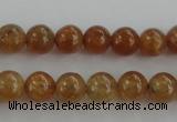 CGA501 15.5 inches 4mm round A grade yellow red garnet beads