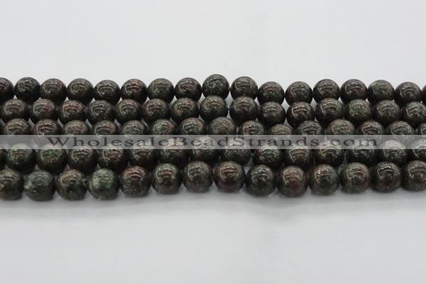 CGA553 15.5 inches 10mm round red green garnet gemstone beads