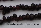 CGA652 15.5 inches 4*6mm nuggets red garnet gemstone beads