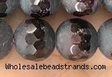 CGA691 15.5 inches 10mm faceted round red garnet beads