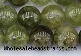 CGA712 15.5 inches 8mm round natural green garnet gemstone beads