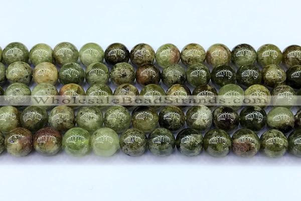 CGA838 15 inches 10mm round green garnet beads