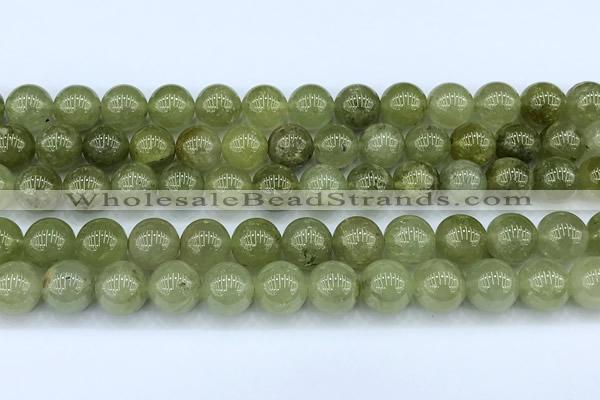 CGA847 15 inches 10mm round green garnet beads