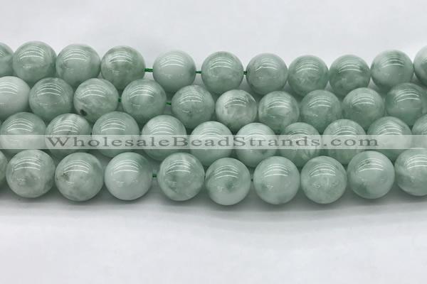 CGA905 15.5 inches 14mm round green angel skin gemstone beads