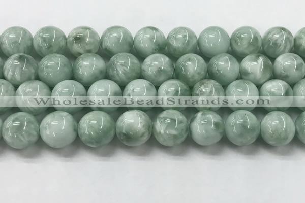 CGA907 15.5 inches 18mm round green angel skin gemstone beads