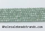 CGA910 15.5 inches 4mm faceted round green angel skin beads wholesale