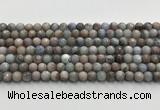 CGA920 15.5 inches 6mm faceted round blue angel skin beads wholesale